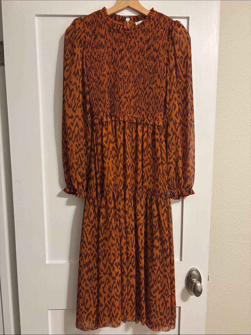 Aritzia Wilfred Roslyn Long Sleeve Midi Dress